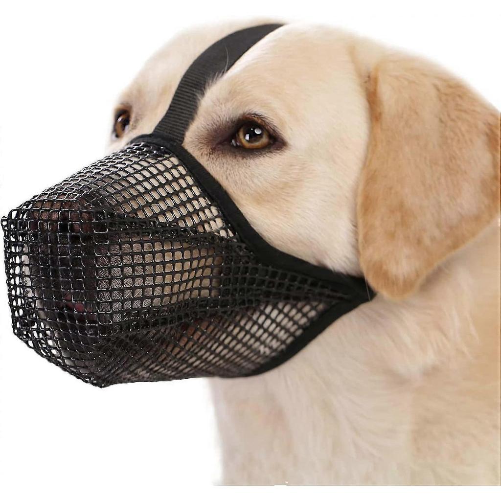 Dog Muzzle, Soft Mesh Muzzle For Lmell Small Medium Large Dogs Labrador German