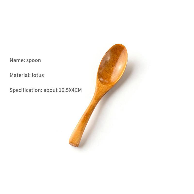 Japanese-Style Long Handle Wooden Spoon Coffee Stirring Rod Tea Dessert Spoon Mixing Soup Spoon Tableware Kitchen Supplies