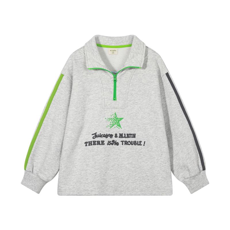 

M.Latin Boys 2-Way Polo Collar Sweatshirt 120