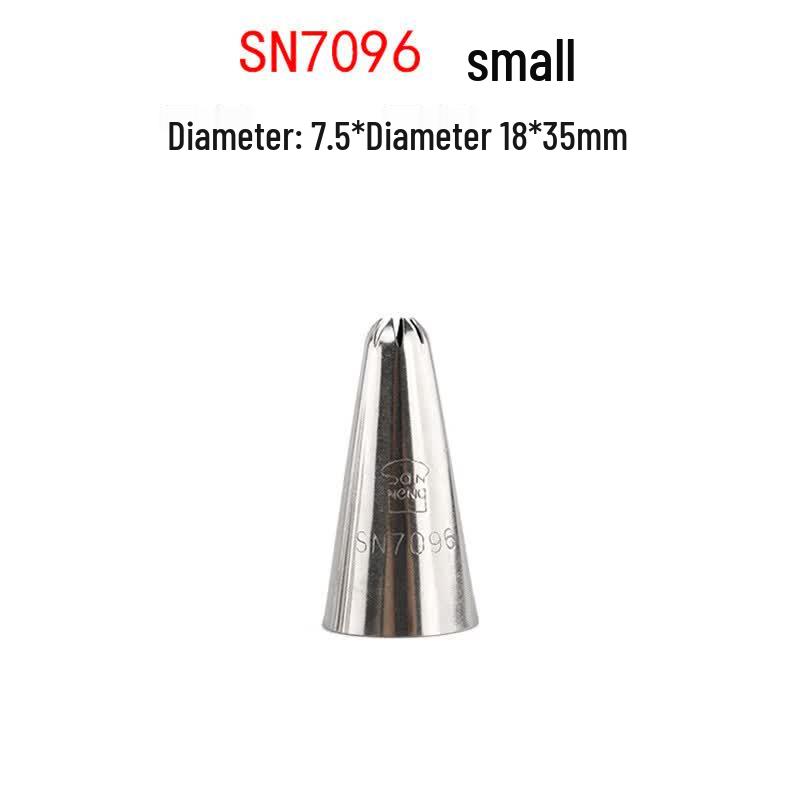 SANNENG Multi-Tooth Piping Nozzles for Cookies and Cream
