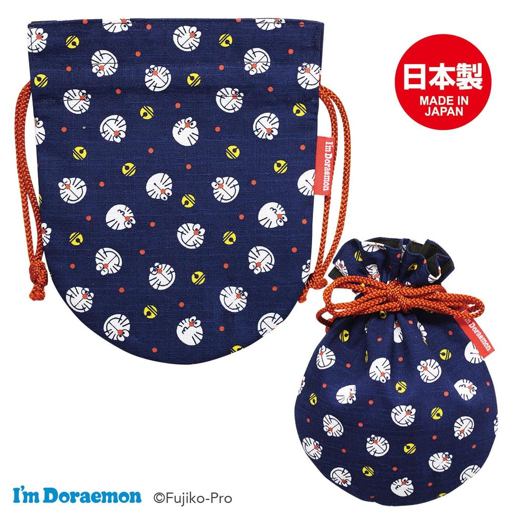 Doraemon Kyoto dyed mini purse Doraemon navy (I'm blue)