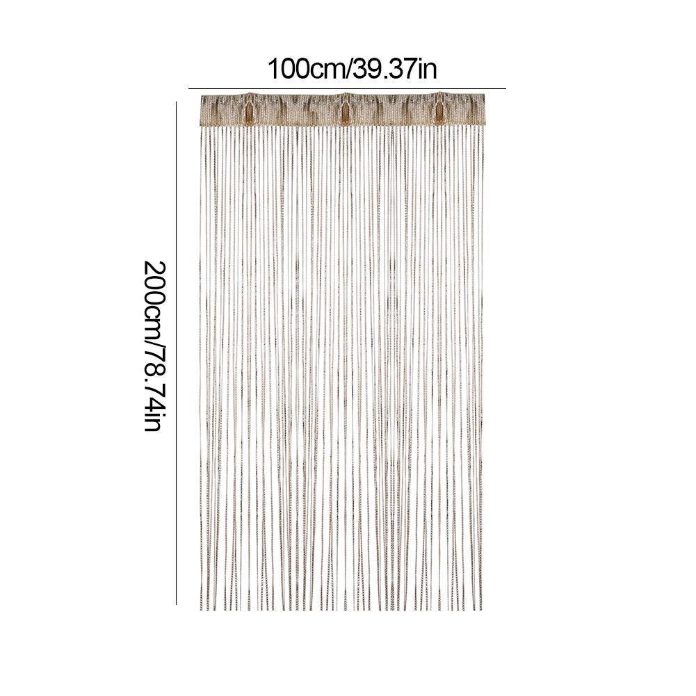 100X200cm Door Windows Hanging Beaded Decor Curtain String Multi-Color Linear Curtain Wedding Decor for Wedding Living Room