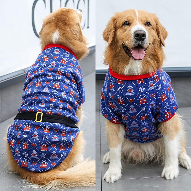 

Осень и зима новые средние и крупные собаки золотистый ретривер Сацума бордер овчарка зоотовары для собак одежда для кошек зоотовары 3XL bust 59 back length 40cm