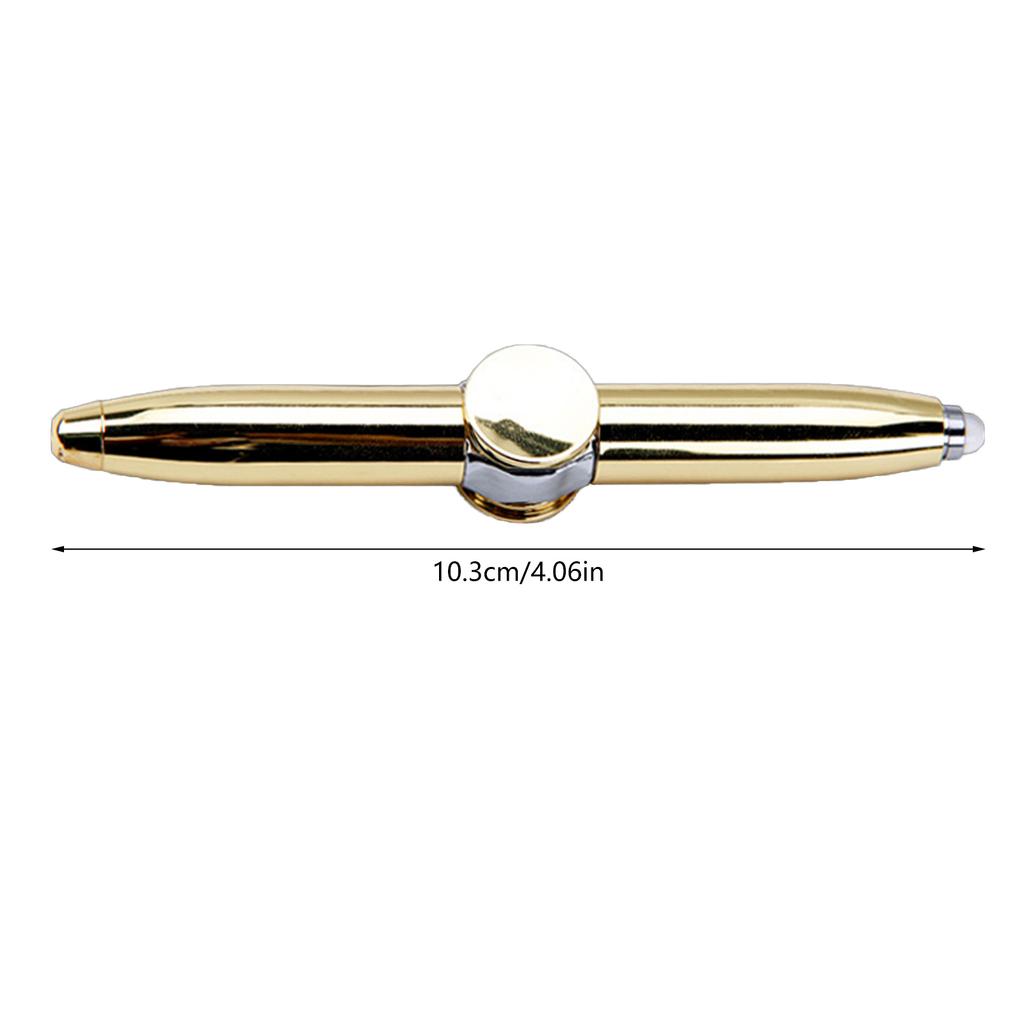 2Pcs Fidget Pen Spinner Pen with LED Light Metal Spinning Pen Ballpoint Pen Multifunctional Pen Anxiety Relief Pen