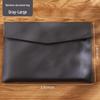 Large Capacity A4 Leather File Bag - Multifunctional Business Office Folder