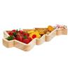 Christmas Serving Tray Platter Tree Shaped Charcuterie Serving Boards Christmas Theme Wood Platters Suitable for Appetizers