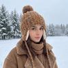 Warm Ear Protection Hat Wool Lei Feng Hat Comfortable Knitted Beanies Hat  Cold Weather