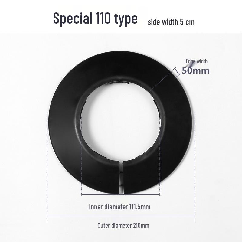 Pipe Decorative Snap-On Ring Cover for PVC or Galvanized Fire and Drainpipes