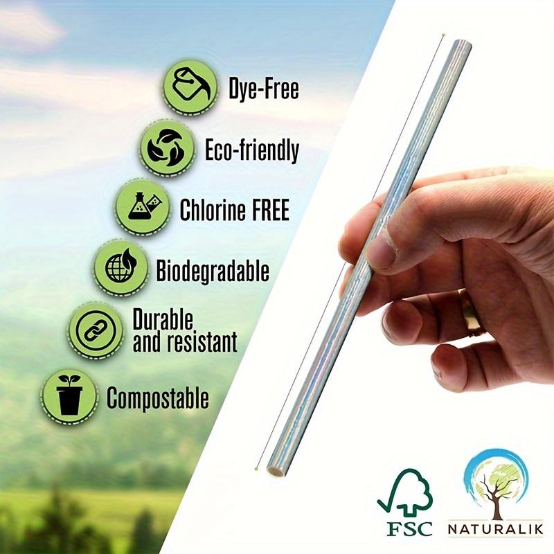 300/500pcs Gradient Color Straws, 0.23*7.75 Inches, Laser-coated Paper Disposable Straws, Paper Straws, Non-toxic and Odorless