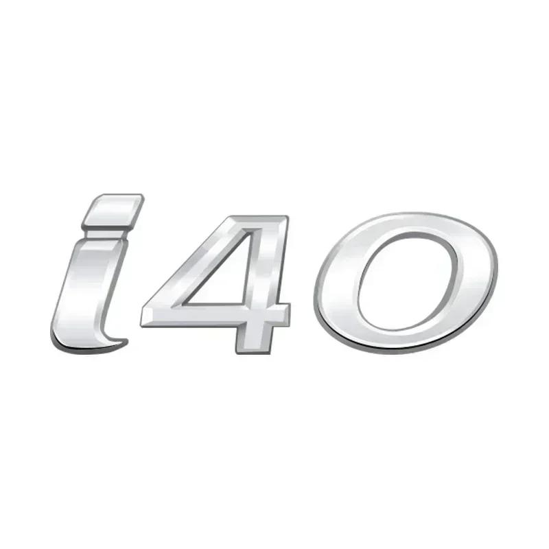 1Pc Logo Badge 3D Metal Emblem Decal I10 I20 I30 I40 Letter Sticker Auto Accessories