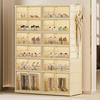 Folding Shoe Cabinets Transparent Shoe Rack Vertical Shoes Storage Organizer Multifunctional Shoes Cupboards Home Furniture