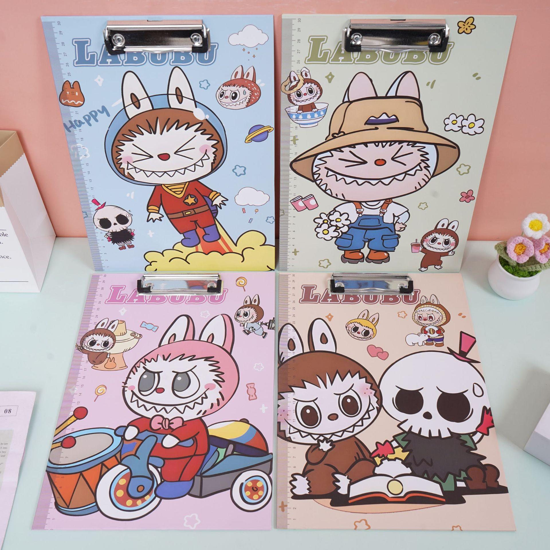 Demon Hunter Girls Cute Cartoon Student Clipboard - Writing and Drawing Pad for Kids