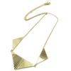 Les Trésors De Lily [P2636] - Gold Plated 'Cléopatra' Necklace (triangles) - 35x15 and 23x10 Mm