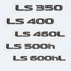 3D Letters Numbers LS350 LS400 LS460L LS500 LS500h LS600hL Chrome Black Emblem For Lexus Series Car Trunk Sticker AccessoriesDX7