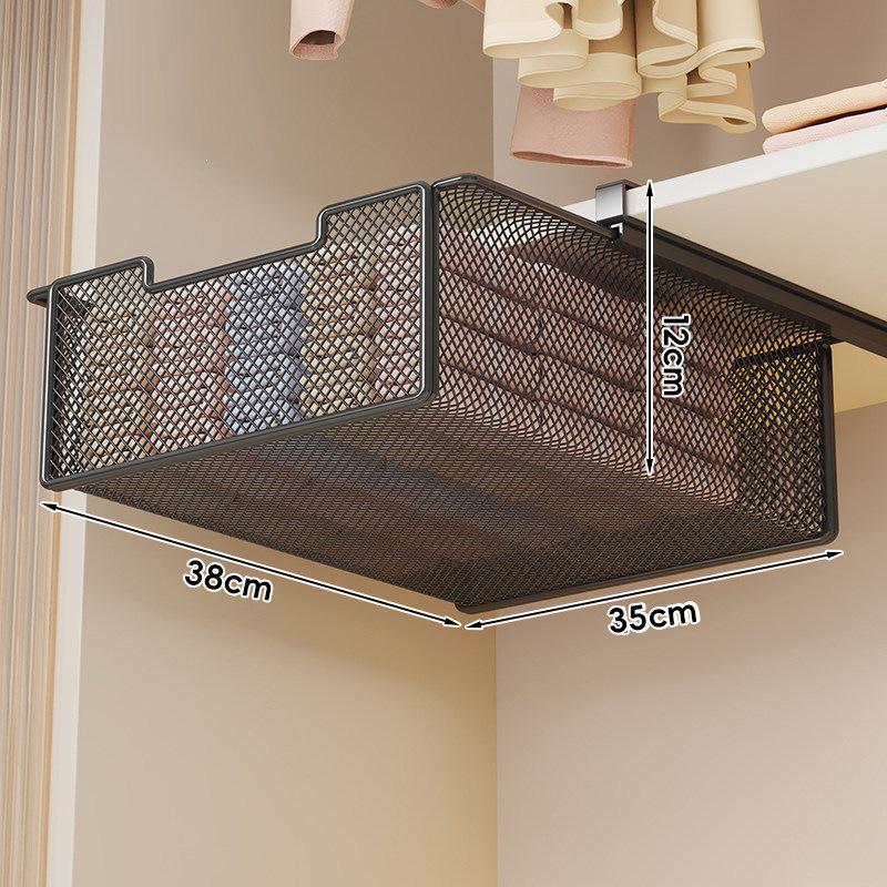 Wardrobe Divider Shelf: Pull-Out Layered Storage Rack for Underwear and Clothing