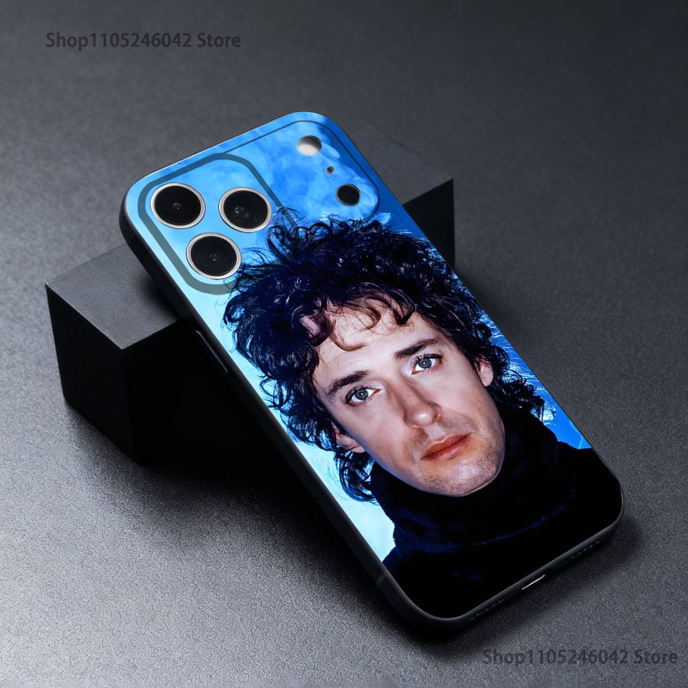 Singer G-Gustavo Cerati Phone Case For iPhone 17,16,15,14,13,12,11,Pro,Max,Plus Black Soft Cover
