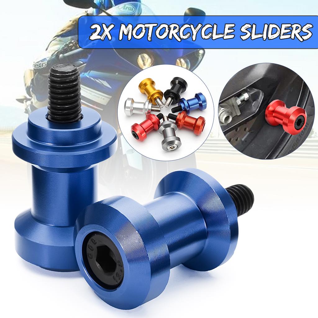 Motorcycle CNC 6mm Swing Arm Spool Sliders Rear Stand Bobbins Screw for Kawasaki Honda Suzuki Ducati BMW