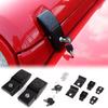 JeCar Hood Latches Locking Hood Catch Kit Aluminum Alloy Hood Locks Compatible With Jeep Wrangler 2007-2018 JK JKU, 2018- JL JLU & - Gladiator JT,