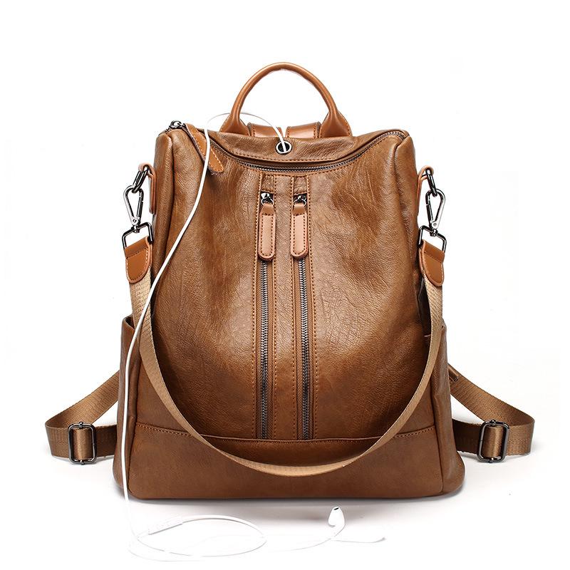 Backpack Women's Korean Version Bag Women's Travel Bag Casual Dual-purpose Backpack Trendy Women's Backpack