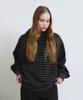PIGMENT Dyed Stripe Line Hoodie (Charcoal)