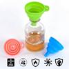 Portable Folding Silicone Funnel for Kitchen Liquid Dispensing