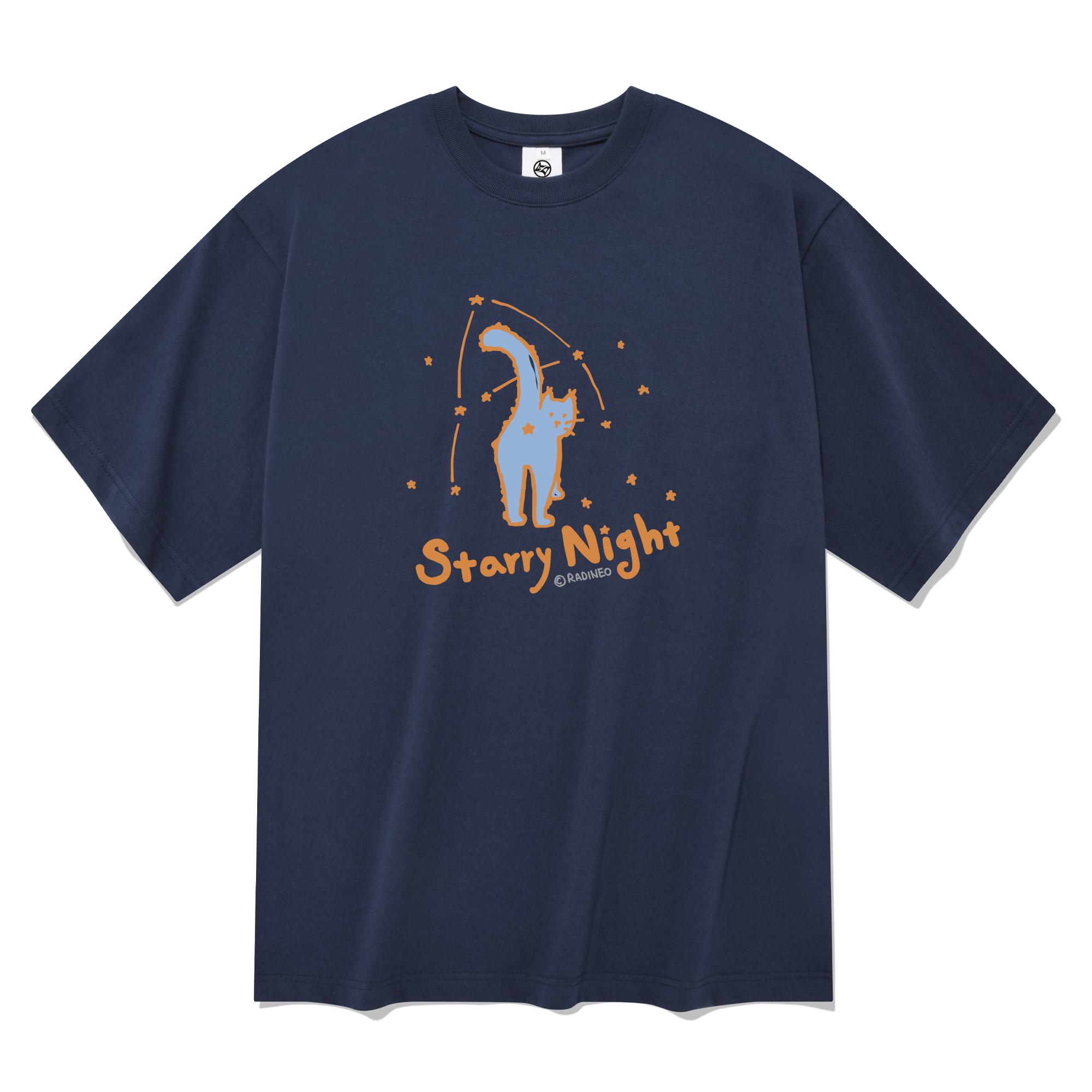 Radineo Starry Night Short Sleeve T-Shirt Navy Navy (Navy)/S