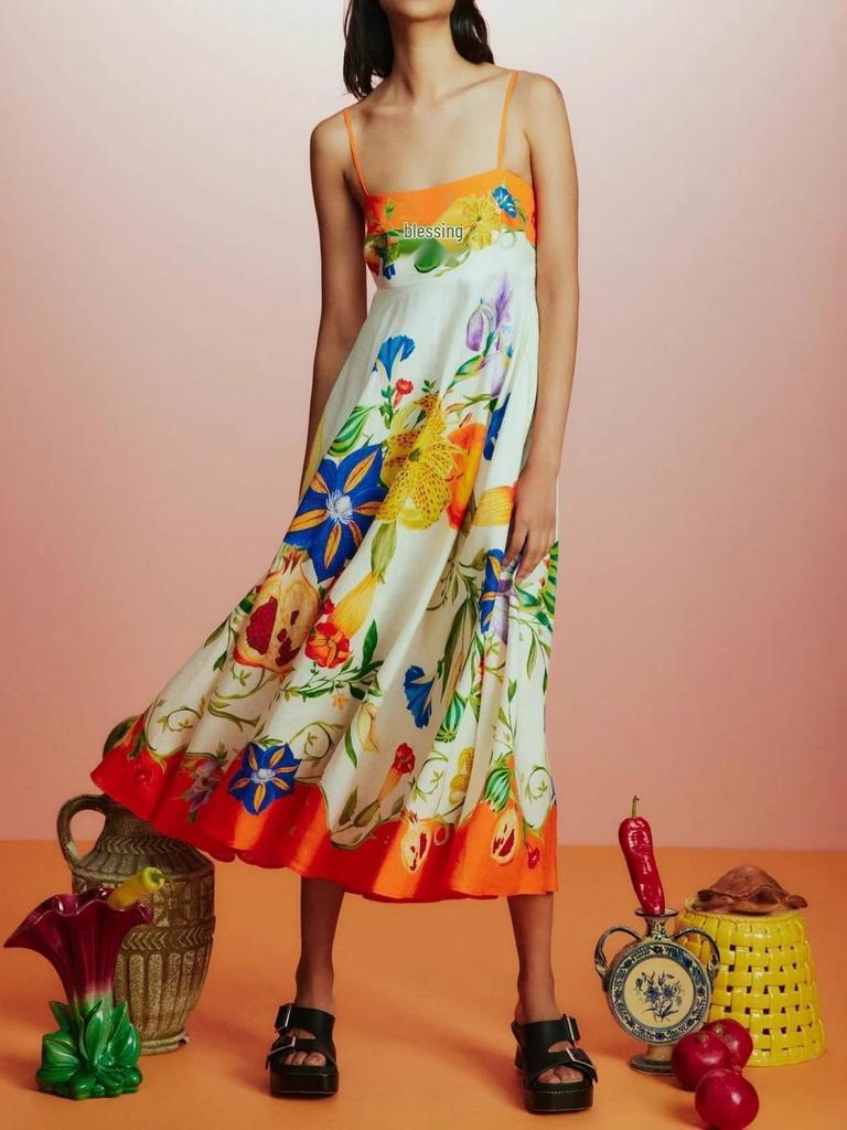 Europäisches & Amerikanisches Lässiges Mode-Maxi-Slip-Kleid - Strandstil Bedruckt für Damen (2026)