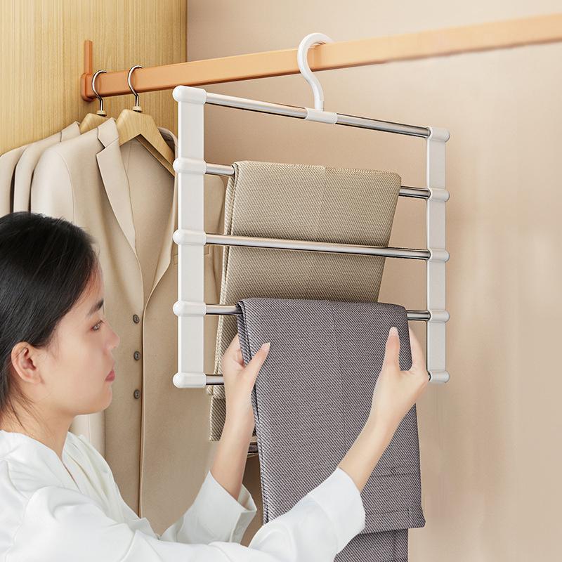 Drabinka do spodni Wisząca Składany Wieszak na spodnie Wielofunkcyjny Wieszak na spodnie Wieszak na spodnie Stal nierdzewna Wieszak do wieszania spodni