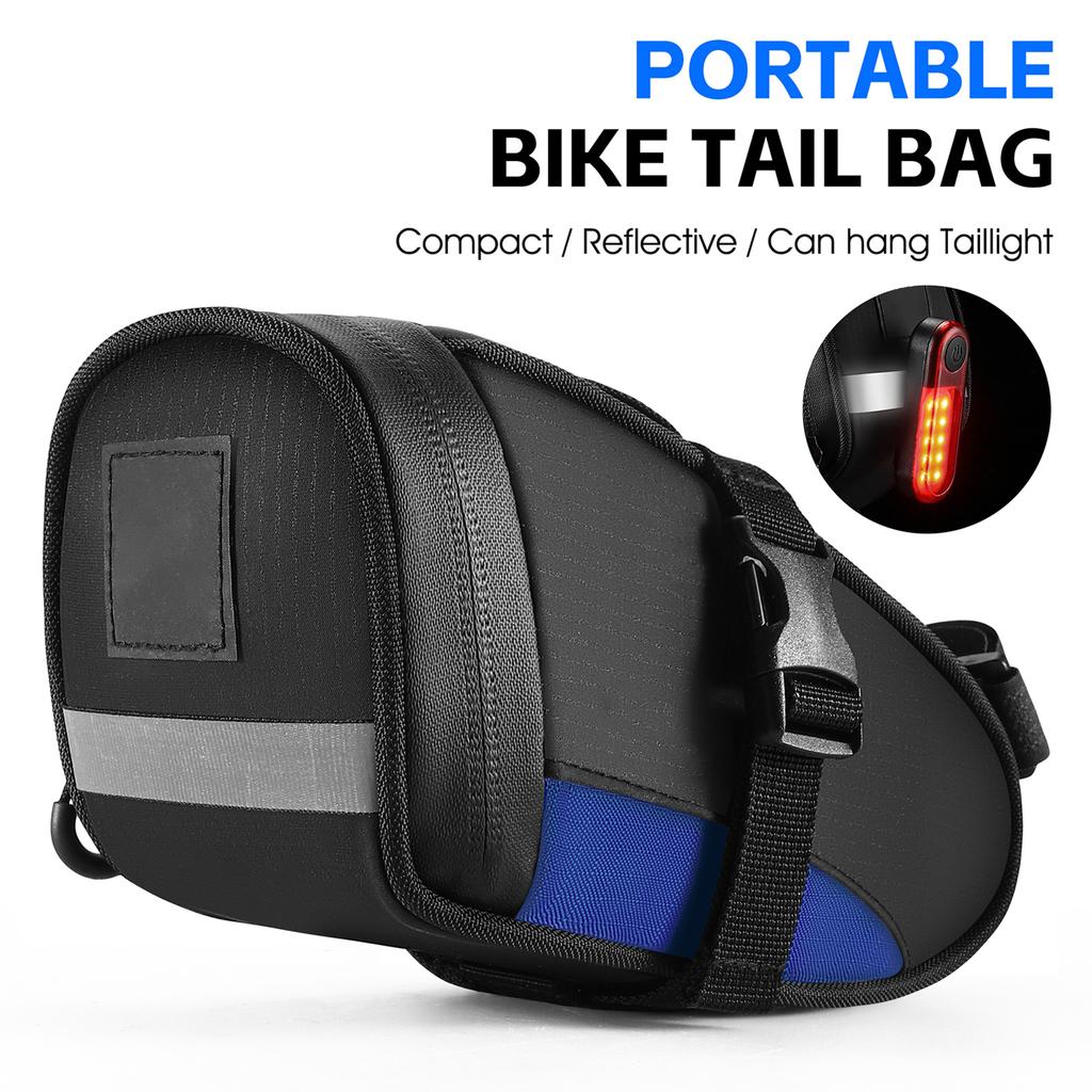 Bike Saddle Tube Bag Waterproof Under Seats Bag Large Capacity Cycle Storage Bag Quick Release Accessories