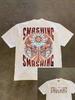 1999 Fight Club Movie - Brad Pitt's American-print Pure Cotton Men's Short-sleeved T-shirt for