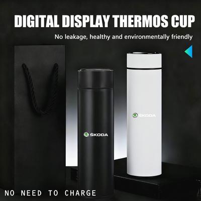 AAAJG1 For Smart Thermo Mug Filter Coffee Drink Flask Temperature Display Cup Kamiq MK3 Roomster Rapid Kodiaq Karoq Fabia Enyaq