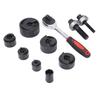 Ratchet Knockout Hole Punch Driver Kit 12?2 Inch Manual Ratchet Hole Cutter Tool