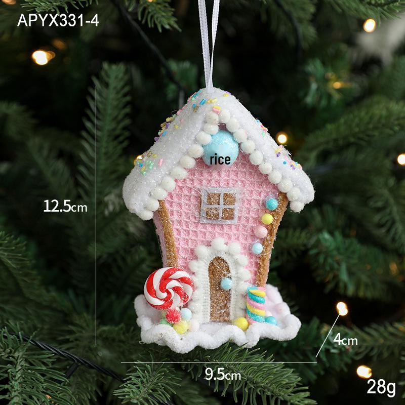 Christmas Ice Cream Cone Snowman Ornament – Cute Pink Decoration for Trees & Venues