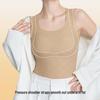 Women's Lifting Warm Vest: Slim Fit Sleeveless Base Layer with Heating, Chest Pads, and Abdomen Support for Autumn and Winter