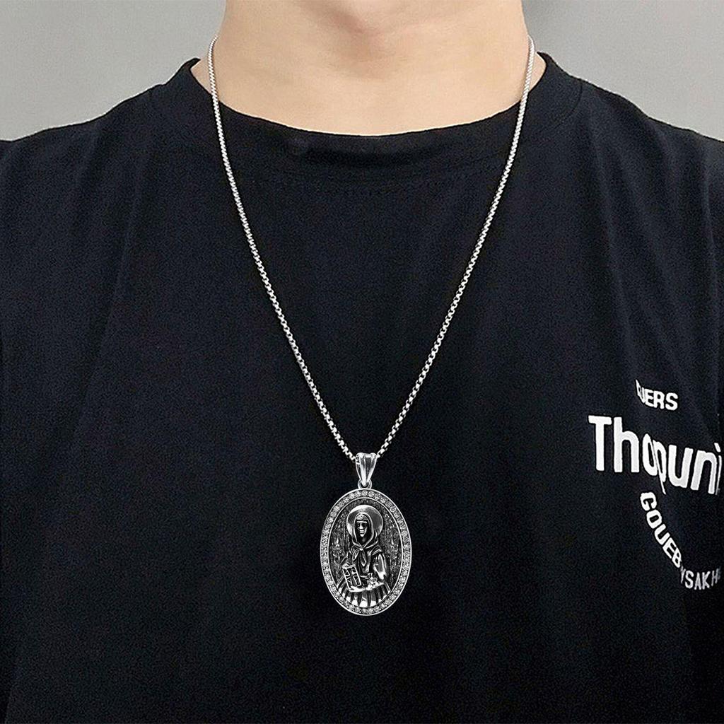 Cross-Border TK Shein Pendant: Punk Hip-Hop Gothic Dark Style Heavy Industry Necklace