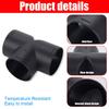 75mm Air Vent Ducting Y T Elbow Pipe Outlet Exhaust Joiner Connector Diesel Heater Air Duct Connector Heater Vent Splitter