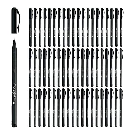 Faber-Castell Oil-Based Ballpoint Pen Prolite 0.5mm Black Set of 60