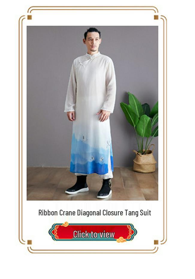 Men's Ethnic Style Hemp Cotton Shirt - Stand Collar, Long Sleeve, Frog Buttons, Loose Fit (2026).