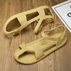 2025 New Men's Retro Lightweight Breathable Roman Sandals, Anti Slip Beach Oversized Sandals