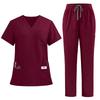 Four-Way Stretch Quick-Dry Elastic Uniform Set for Nurses and Salon Workers
