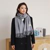 Luxurious Women's Cashmere Wool Scarf: Versatile Solid Color Shawl for Autumn and Winter