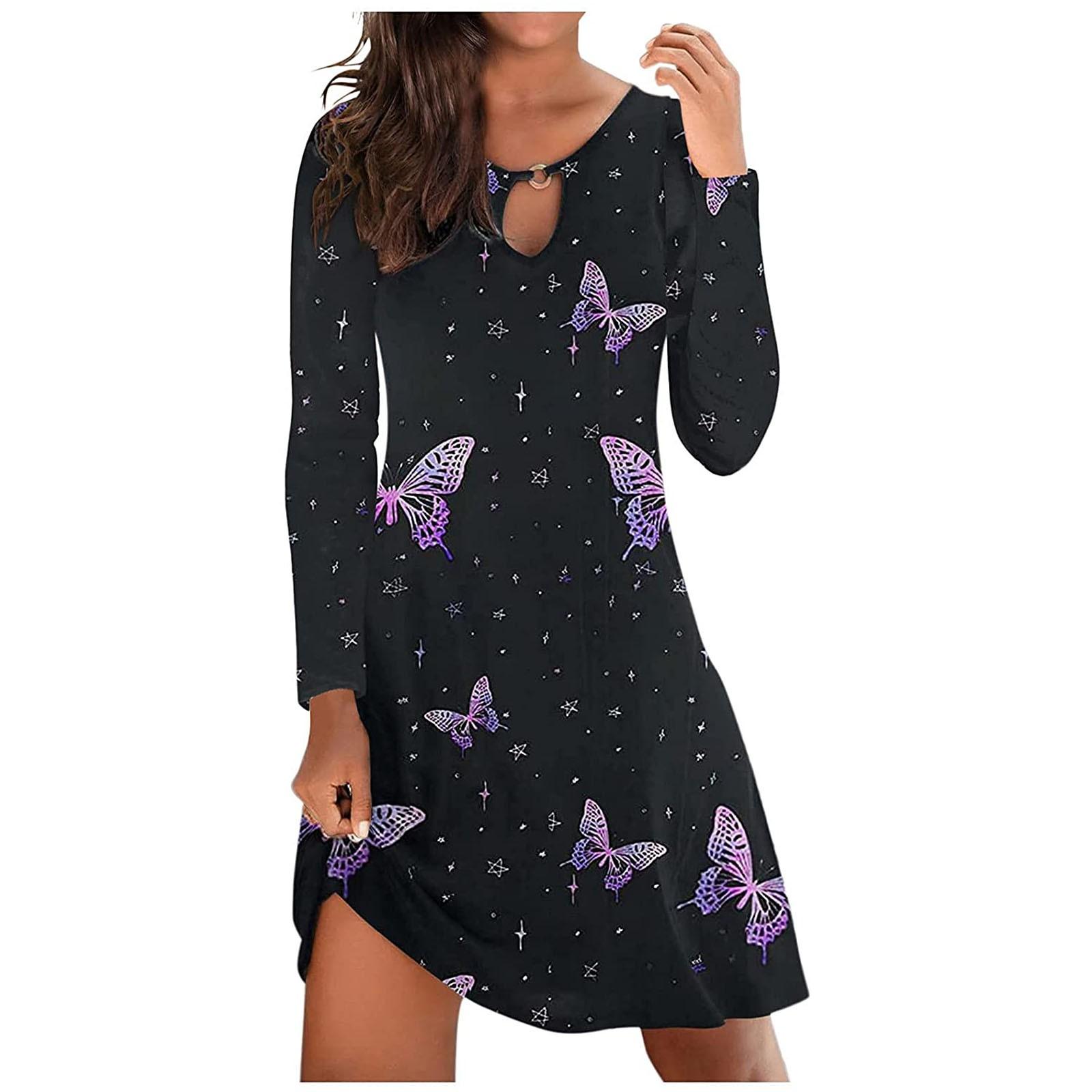 

Жіноча літня сукня з принтом і V-подібним вирізом, сексуальна вільна талія, бандо XL чорний