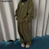 INCERUN Two Pieces Sets Winter Autumn Men Long Sleeve Furry Pullovers Long Pants Casual Outfits
