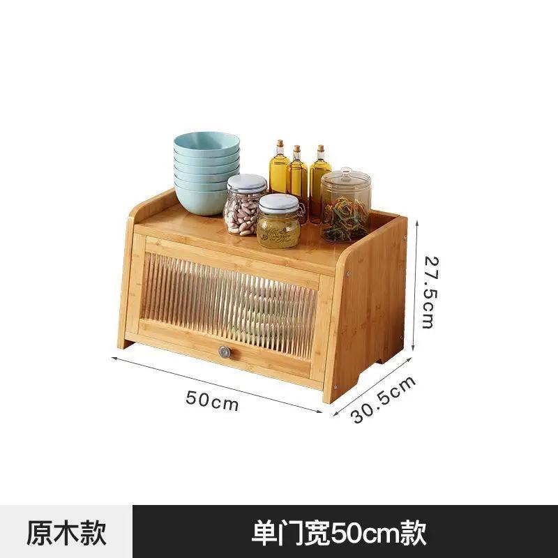 Transparent Table Sideboard Storage Rack Living Room Household Storage Cabinet Multipurpose Kitchen Tableware Storage Cabinet