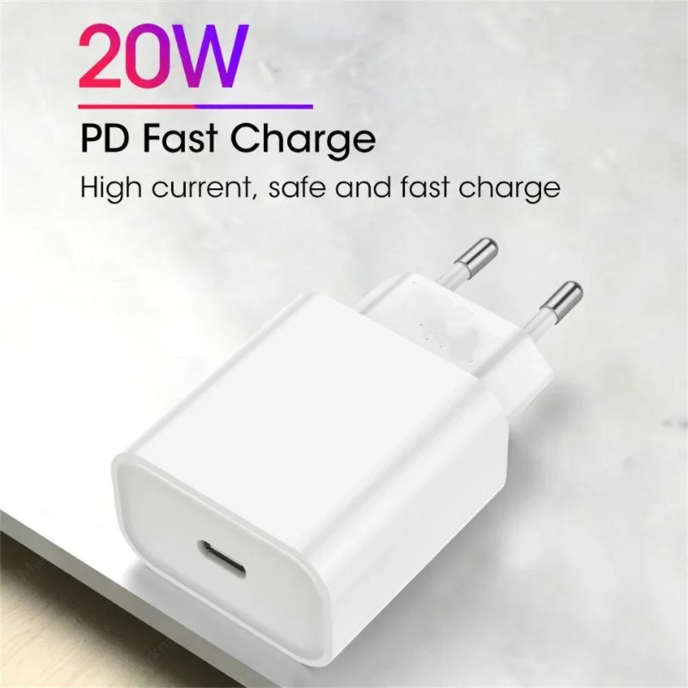 20W PD Charger Fast Charging Type C Phone Charger Adapter For iPhone 15 14 13 Pro Max Mini X XS EU/US Plug Quick Charge Charger