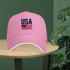 USA Flag Graphic Baseball Cap Polyester Breathable Adjustable Patriotic Casual Adult Hat