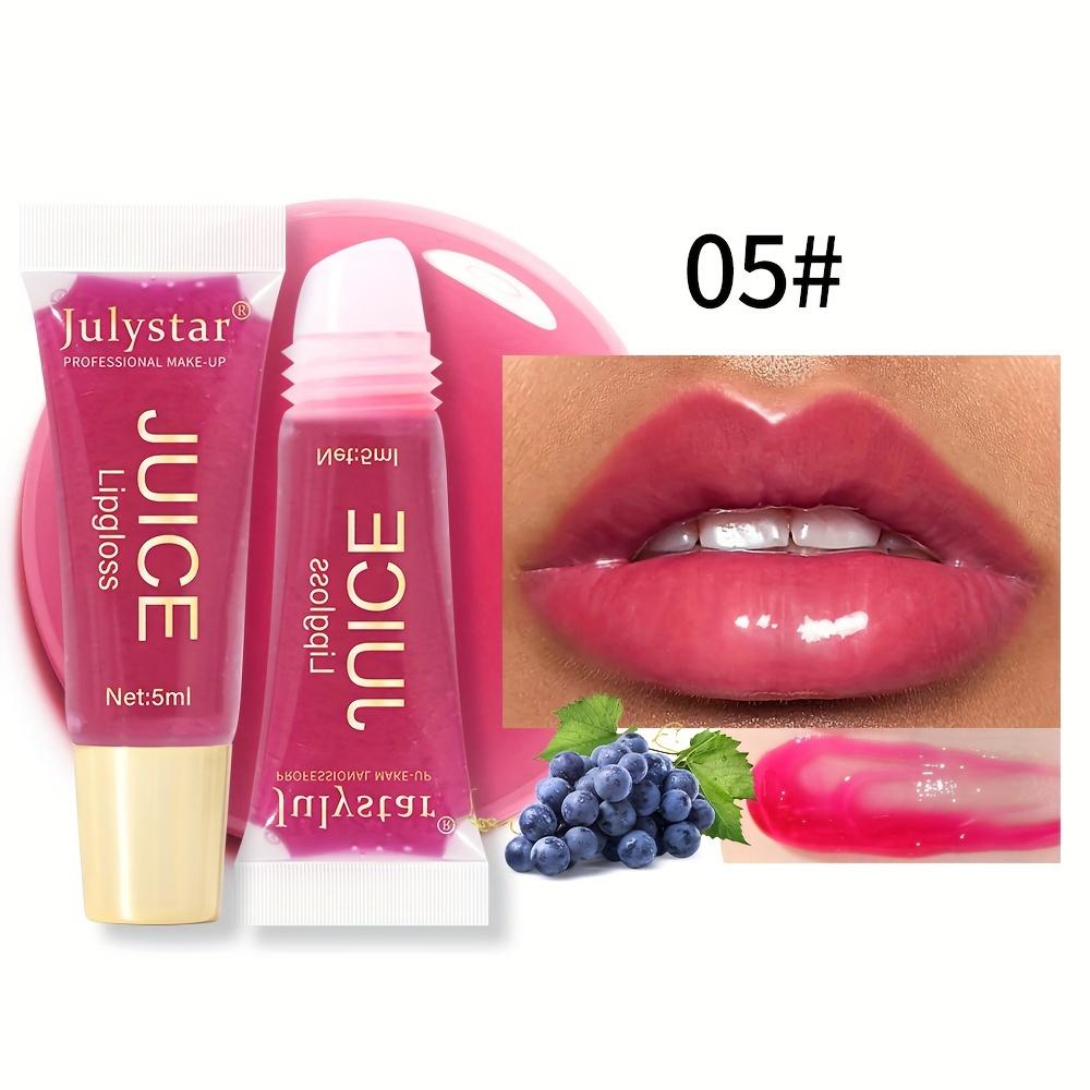 Nude Braun Aufpolsternder Lipgloss Feuchtigkeitsspendendes Frucht-Lippenöl Transparenter Fülle-Lippen-Tönstift Weiche Tube Make-up-Applikator Schönheits Pflege