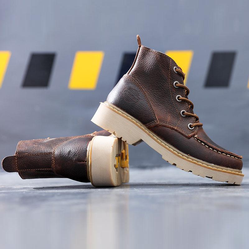 Leather Women'S Shoes British Martin New shoes Women'S New shoes Tooling New shoes Men'S Short New shoes High Top Retro Couple New shoes