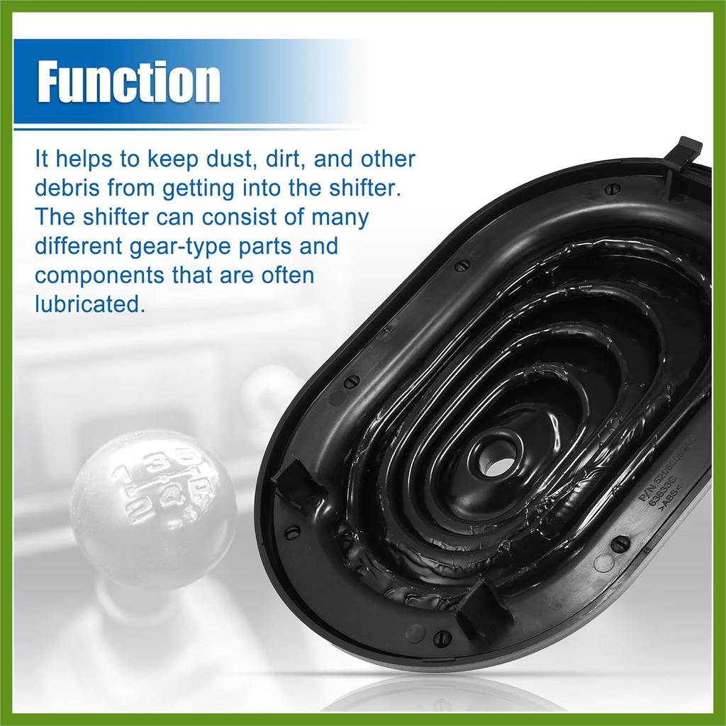 Manual Transmission Gear Shift Lever Boot for Jeep Wrangler 2007 2008 2009 2010 Shift Boot Cover Replaces 52060069AC 52060069AB 52060069AD Vehicle