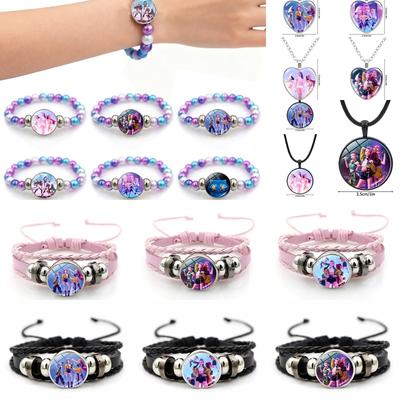Kpop DDemon Hunter Bracelets Necklace Huntrix Wristband Pendants Children Christmas Gift Toys Rumi Mira Zoey Hanging Pendant
